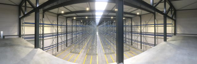 Foto oplevering hal D pano